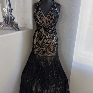 Sue Wong Nocturne Tüll embroidered Gown Size 2